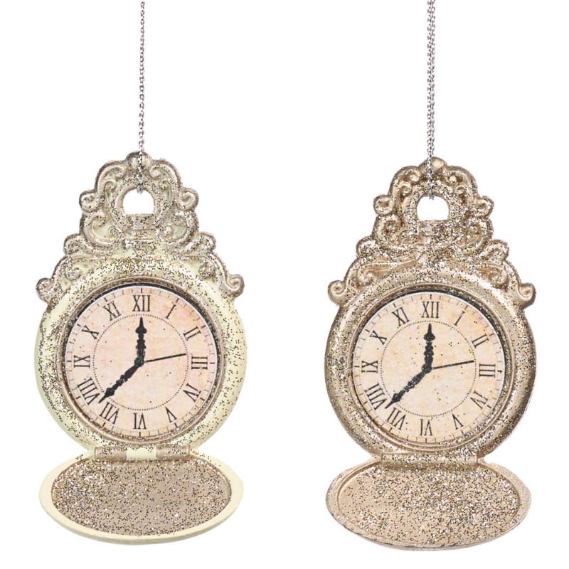 GOLD SPARKLES CLOCK