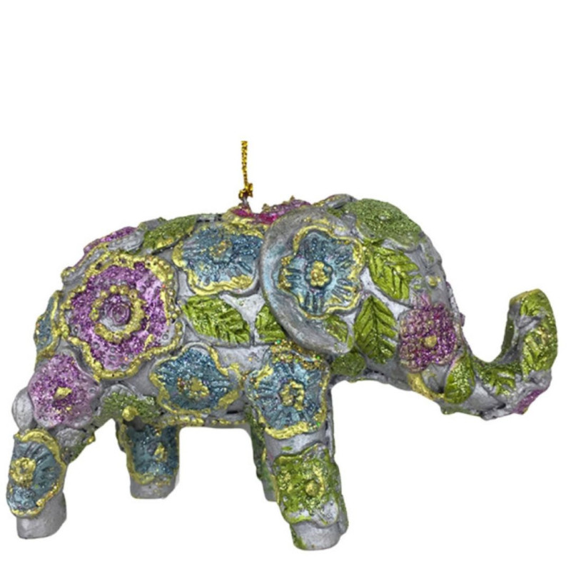 BEADED ELEPHANT ORNAMENT