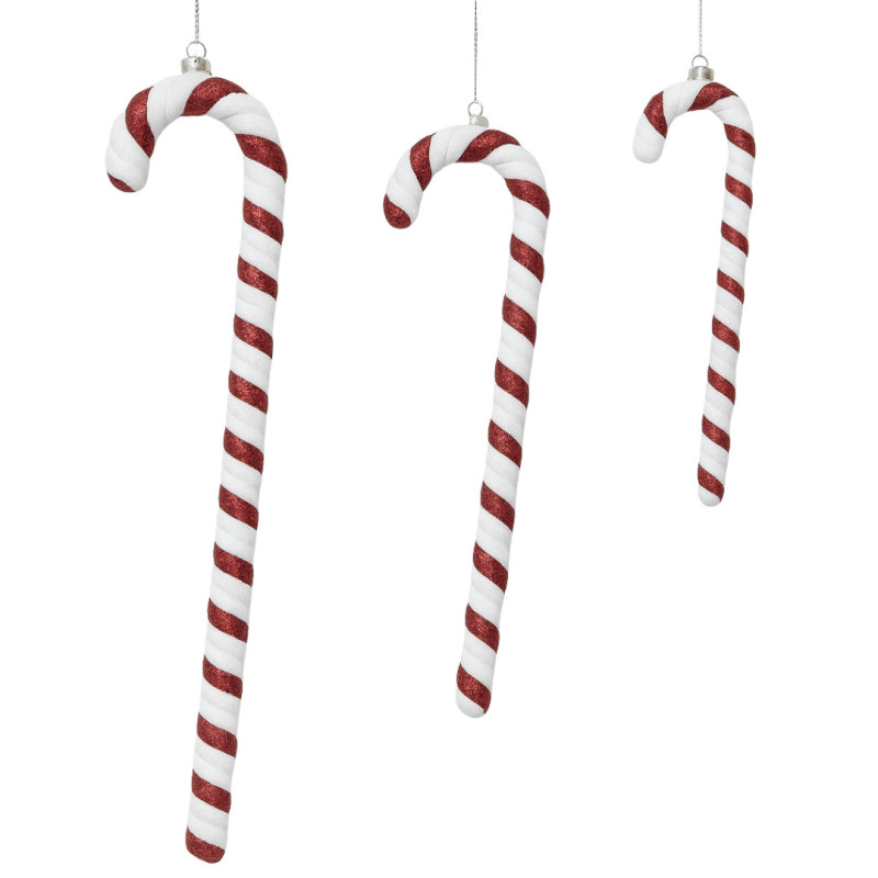GLITTERED CANDY ORNAMENT