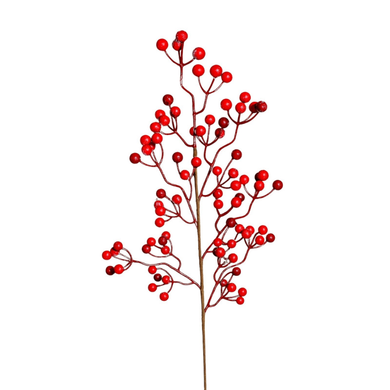 BERRIES BRANCH WITH SNOW S