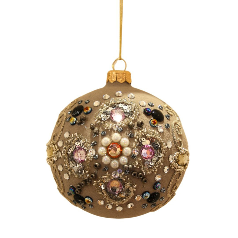 CRYSTAL & PEARL ORNAMENT