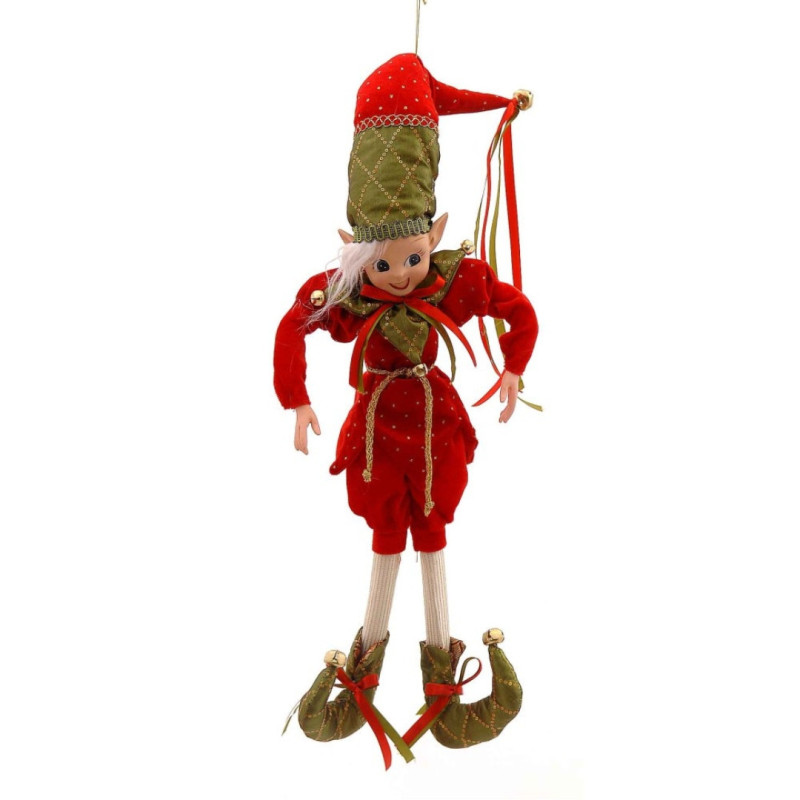 ELF GREEN/RED ORNAMENT