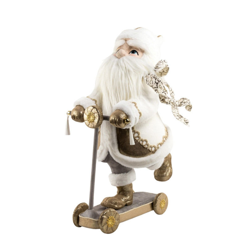 WHITE SANTA WITH SCOOTER