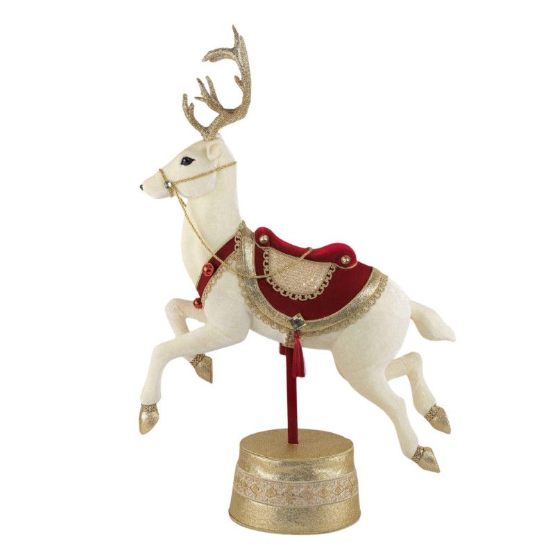 WHITE/RED REINDEER