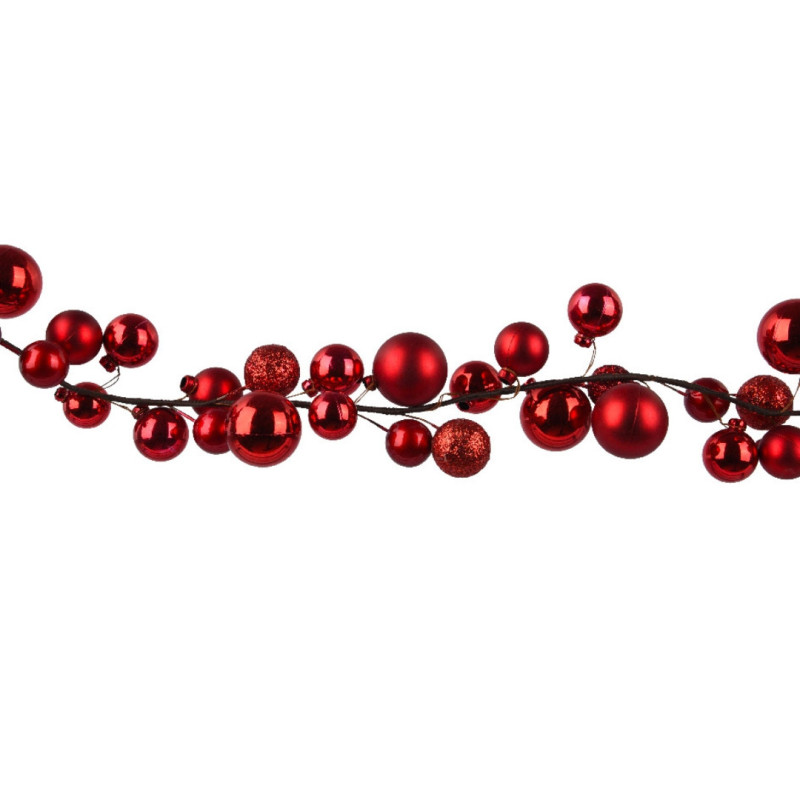GARLAND WITH RED BALLS