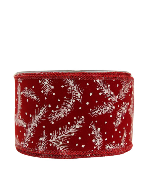 RED FEATHERS RIBBON 7 x 9 Cm