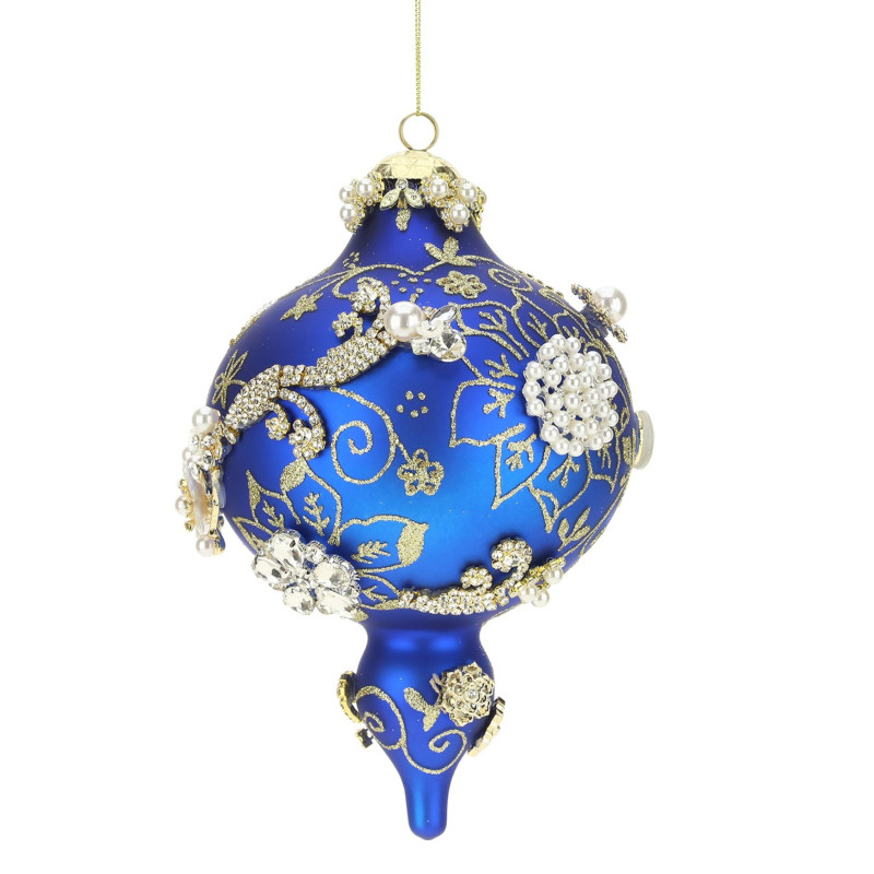 ROYAL DARK BLUE BALL ORNAMENT