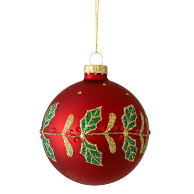 RED BALL WITH GIRLAND S