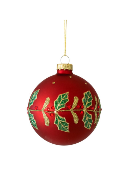 RED BALL WITH GIRLAND S