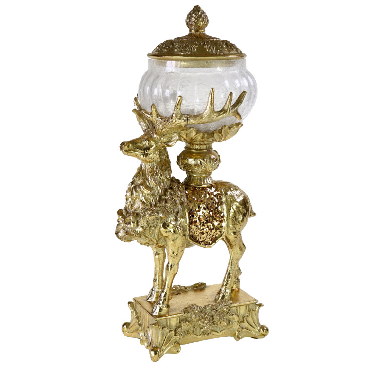DEER WITH GLASS BOX