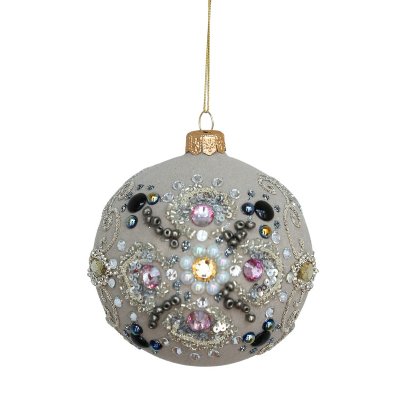 CRYSTAL & PEARL ORNAMENT