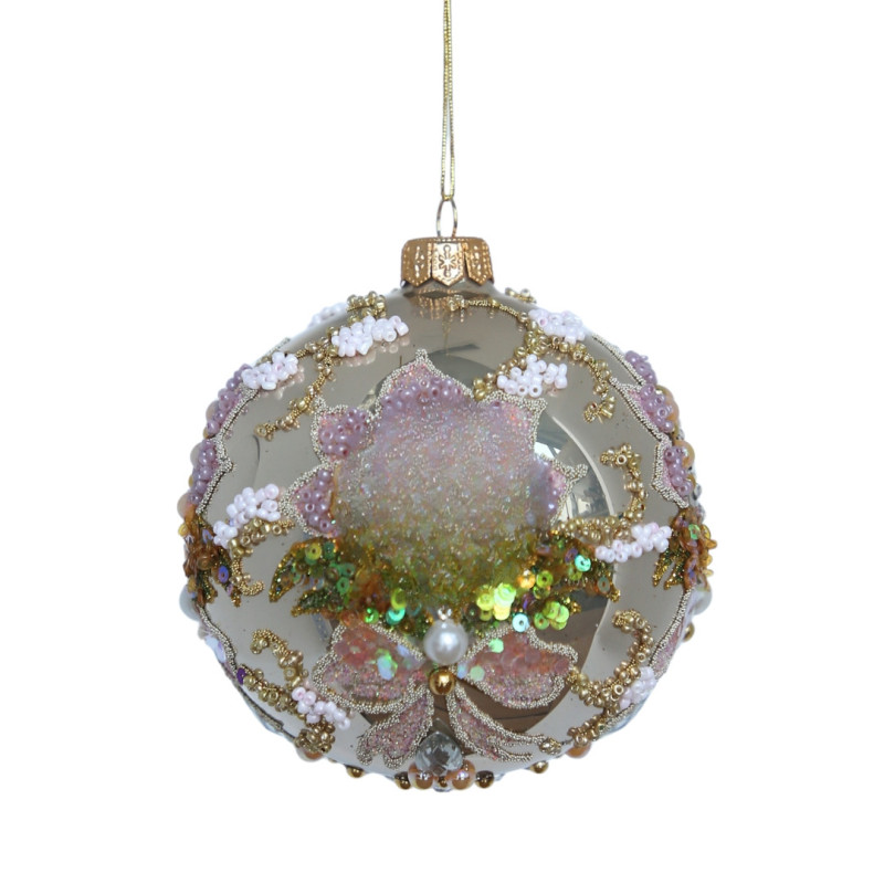 PINK & GOLD BUTTERFLY ORNAMENT
