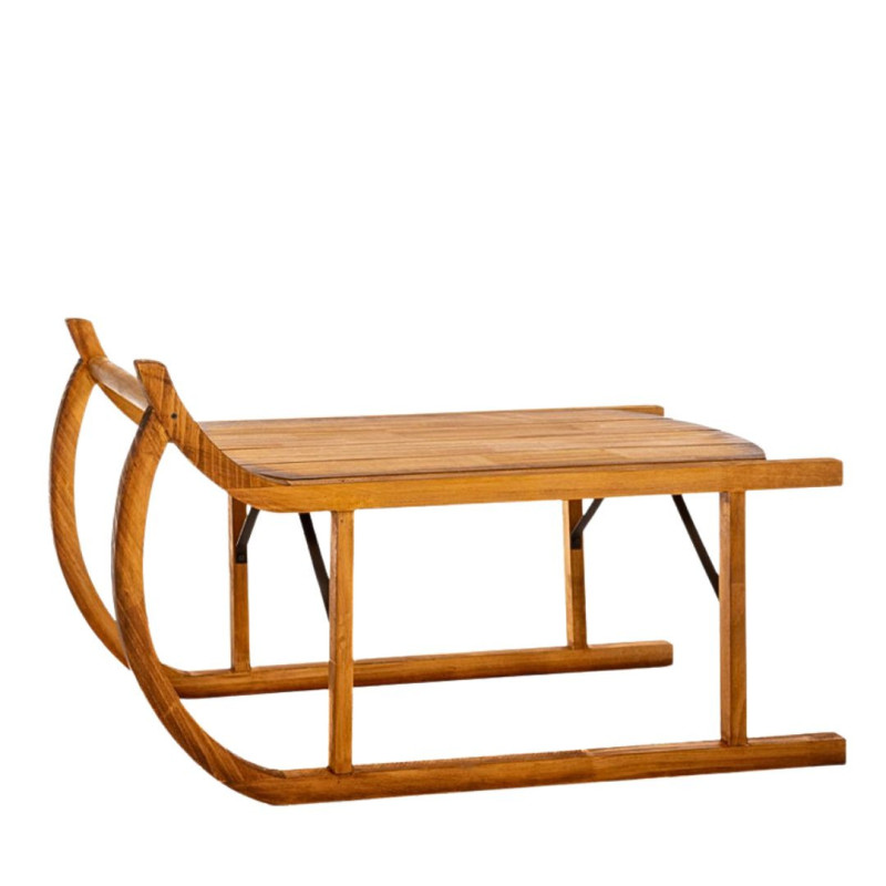 BROWN WOODEN SLEDGE