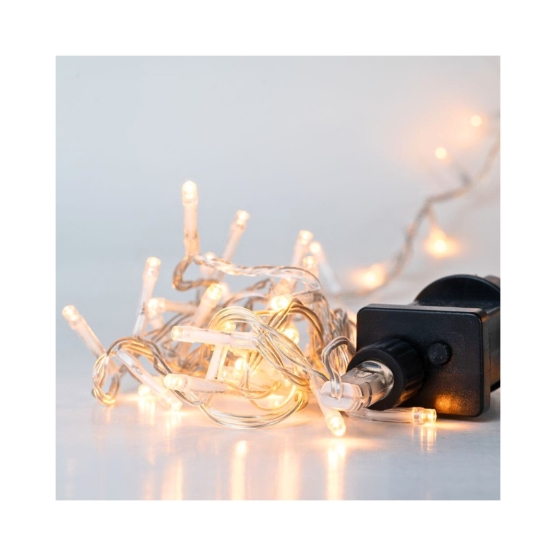 WARM WHITE LED LIGHT STRING 800 LED, 40M, 8FUNCTIONS OUTDOOR