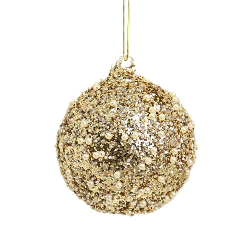 GOLD BALL WITH STONES