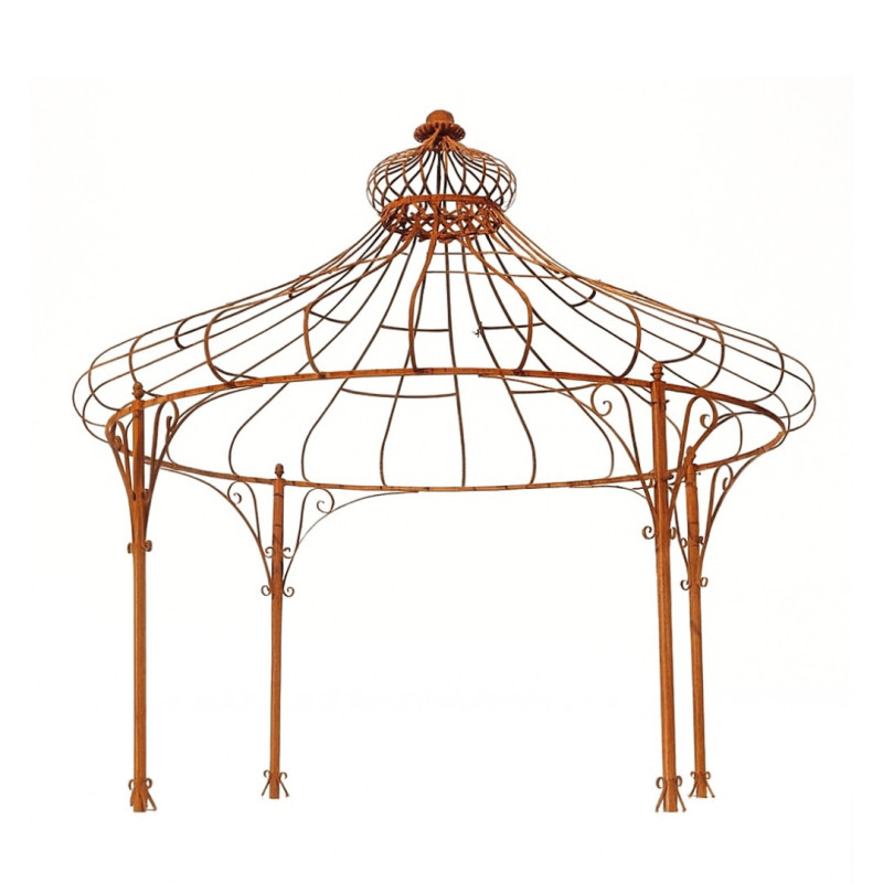 GAZEBO WITH IRON STRUCTURES