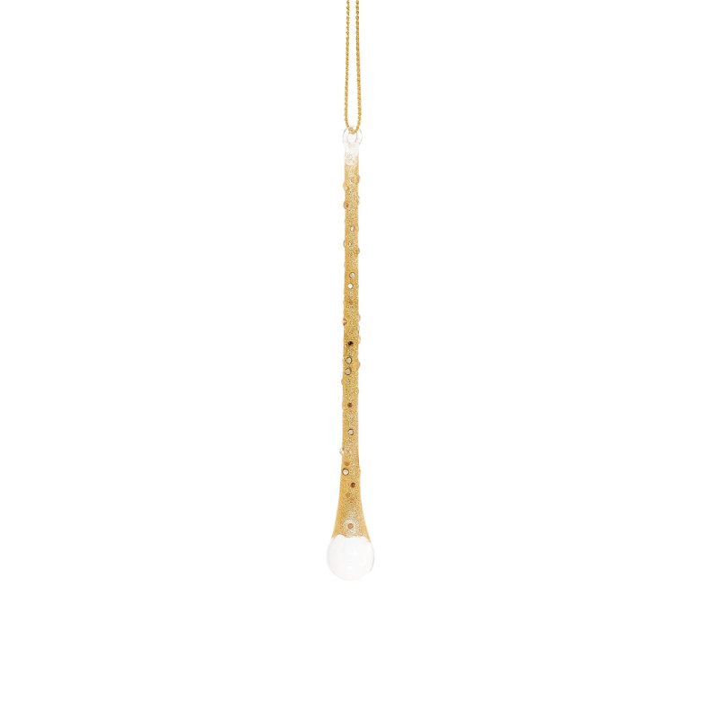 GOLD CRYSTAL DROP WITH DOTS