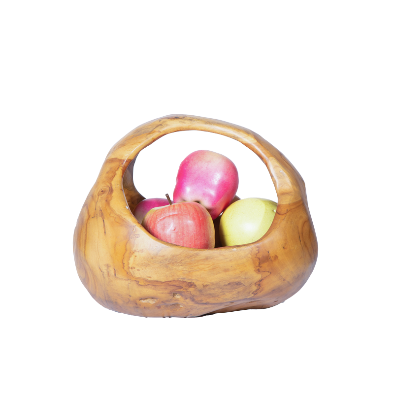 WOODEN FRUIT BOWL