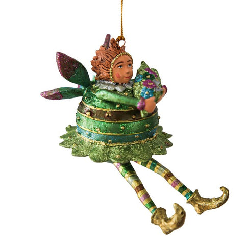 FAIRY WITH GREEN FLOWERS