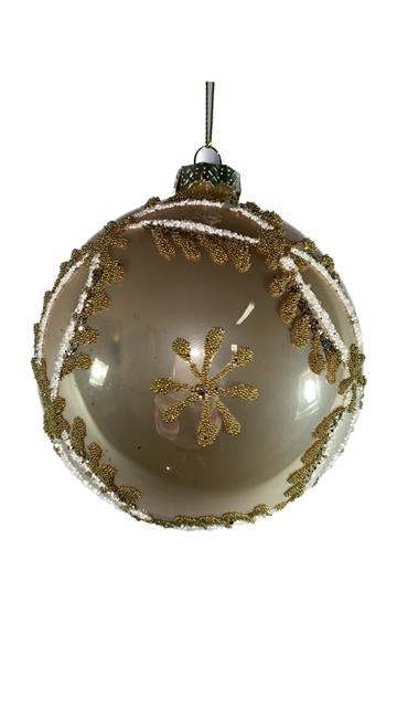 ROSE GOLD GLASS TOP WITH FLOWERS 10*10*10