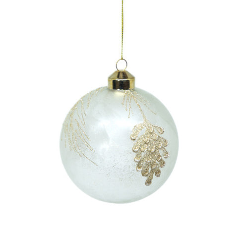 CHAMPAGNE TOP WITH LEAVES L