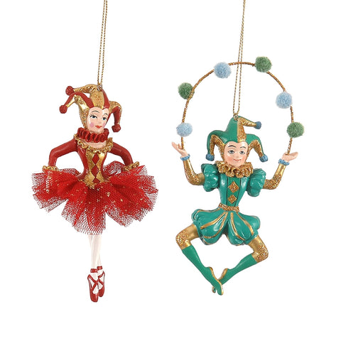 RED/GREEN CIRCUS DANCER DECORATION