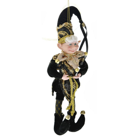 BLACK + GOLD ELF 30CM