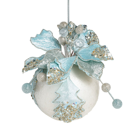 BLUE POINSETTIA TOP