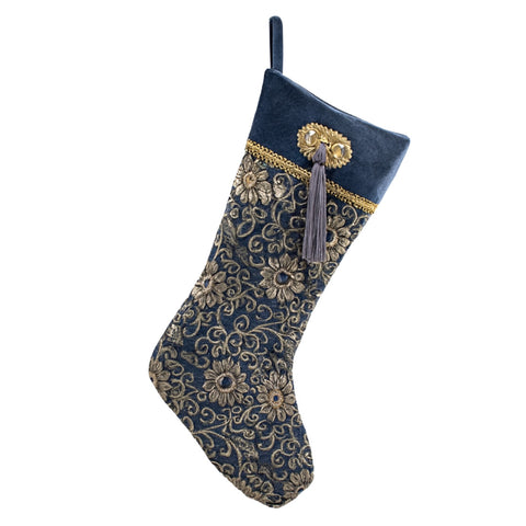BLUE PATTERN SOCKS