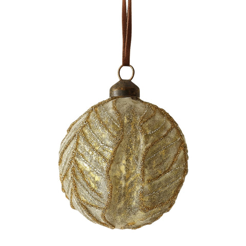 RED GOLD TOP WITH LEAVES M