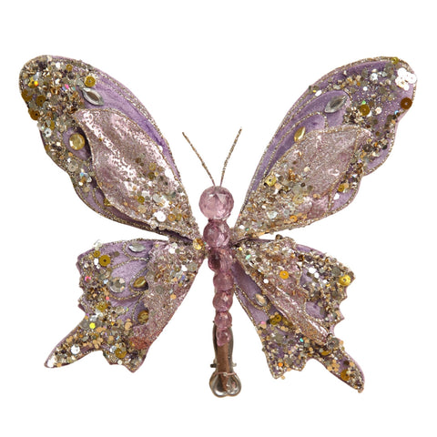 SOFT PURPLE BUTTERFLY DECOR M