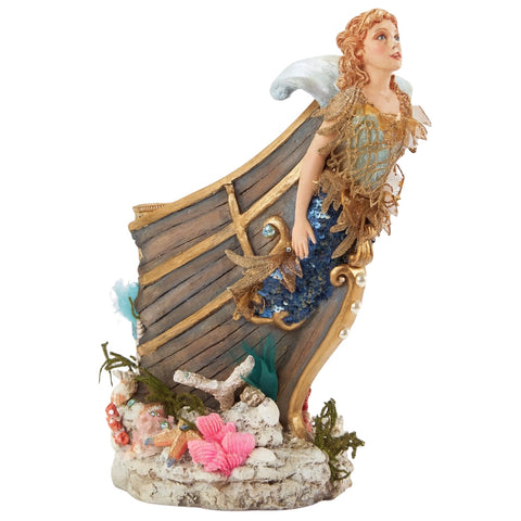 BLUE MERMAID ON THE BOAT