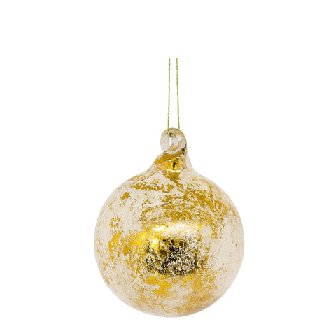 ANTIQUE GOLD GLASS TOP S