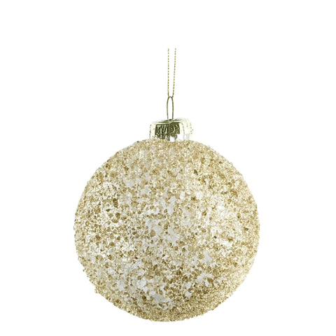 TRANSPARENT GLASS TOP WITH GOLD STONES M
