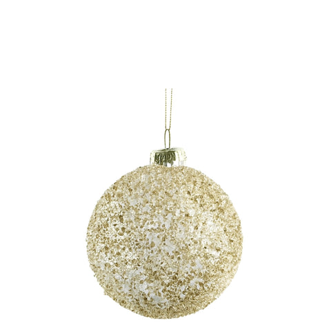 TRANSPARENT GLASS TOP WITH GOLD STONES S