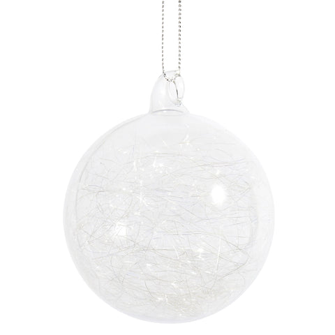 TRANSPARENT GLASS TOP WITH THREAD