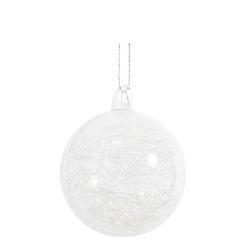 TRANSPARENT GLASS TOP WITH THREAD