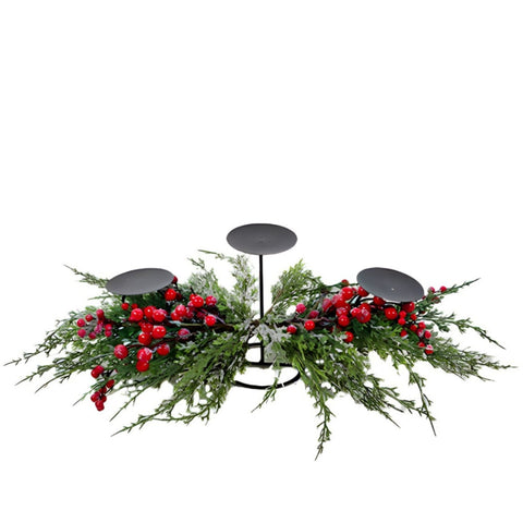 CANDLESTICK WITH BERRIES L