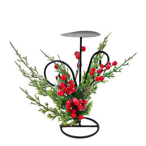 RED BERRIES CANDLEHOLDER M