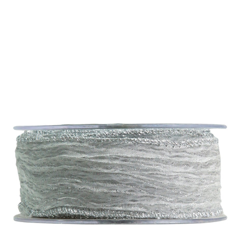 GREY RIBBON WITH WRINKLES