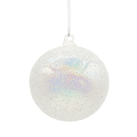 WHITE GLASS TOP WITH M DOTS