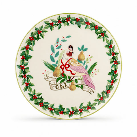 SET ME 12 PJATA PORCELANI "12 DAYS" – E BARDHË/E KUQE