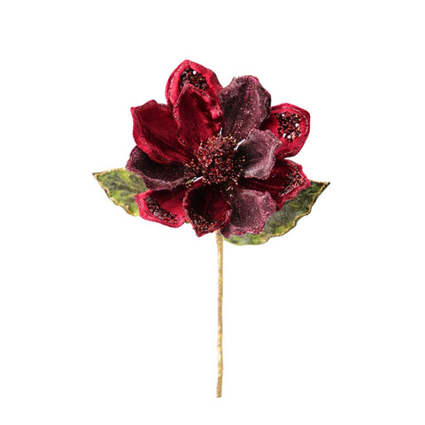 MAGNOLIA FLOWER BURGUNDY L