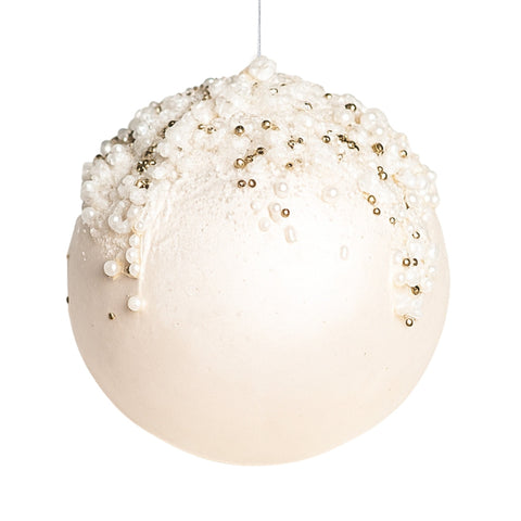 PEARL TOP WITH GOLD RING