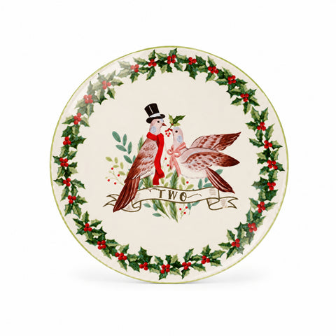 SET ME 12 PJATA PORCELANI "12 DAYS" – E BARDHË/E KUQE