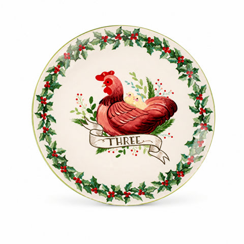 SET ME 12 PJATA PORCELANI "12 DAYS" – E BARDHË/E KUQE