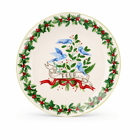 SET ME 12 PJATA PORCELANI "12 DAYS" – E BARDHË/E KUQE