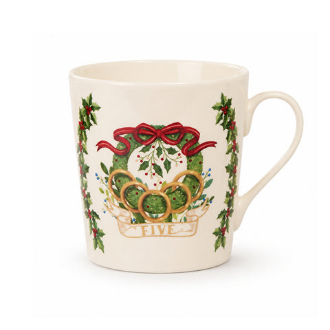 SET ME 12 FILXHANË PORCELANI "12 DAYS" – E KUQE/E BARDHË