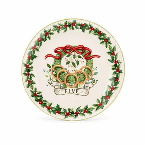SET ME 12 PJATA PORCELANI "12 DAYS" – E BARDHË/E KUQE