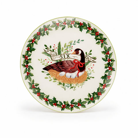 SET ME 12 PJATA PORCELANI "12 DAYS" – E BARDHË/E KUQE